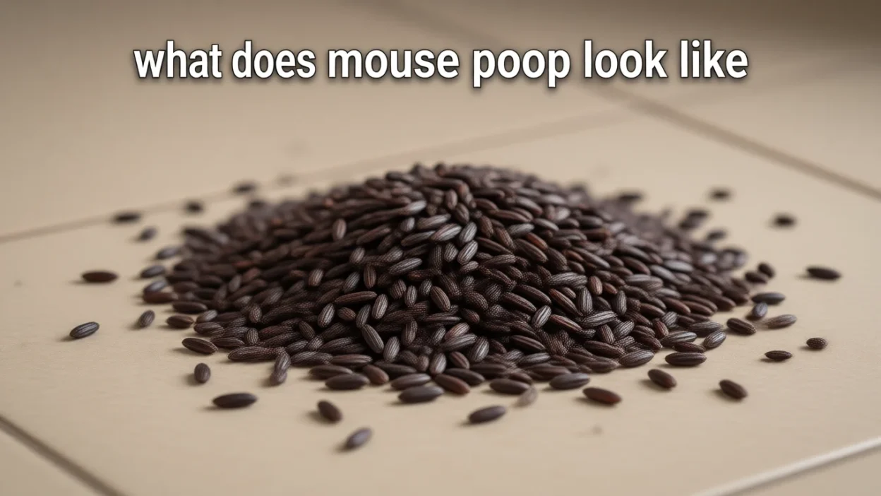What Does Mouse Poop Look Like