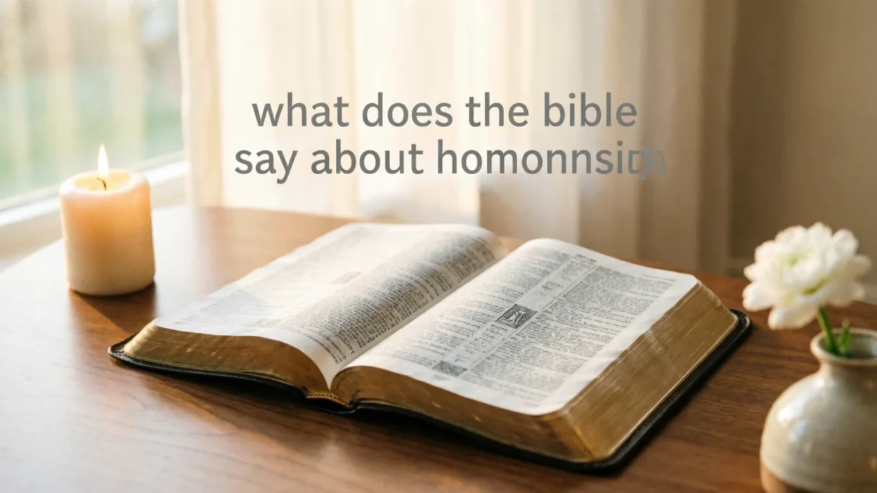what does the bible say about homosexuality